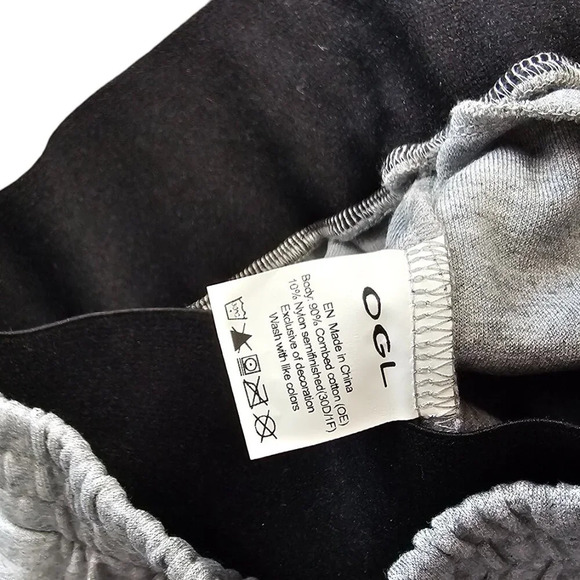 OGL Womens Double Waistband Sweatpants Size Small Grey High Rise Jogger - Picture 9 of 9
